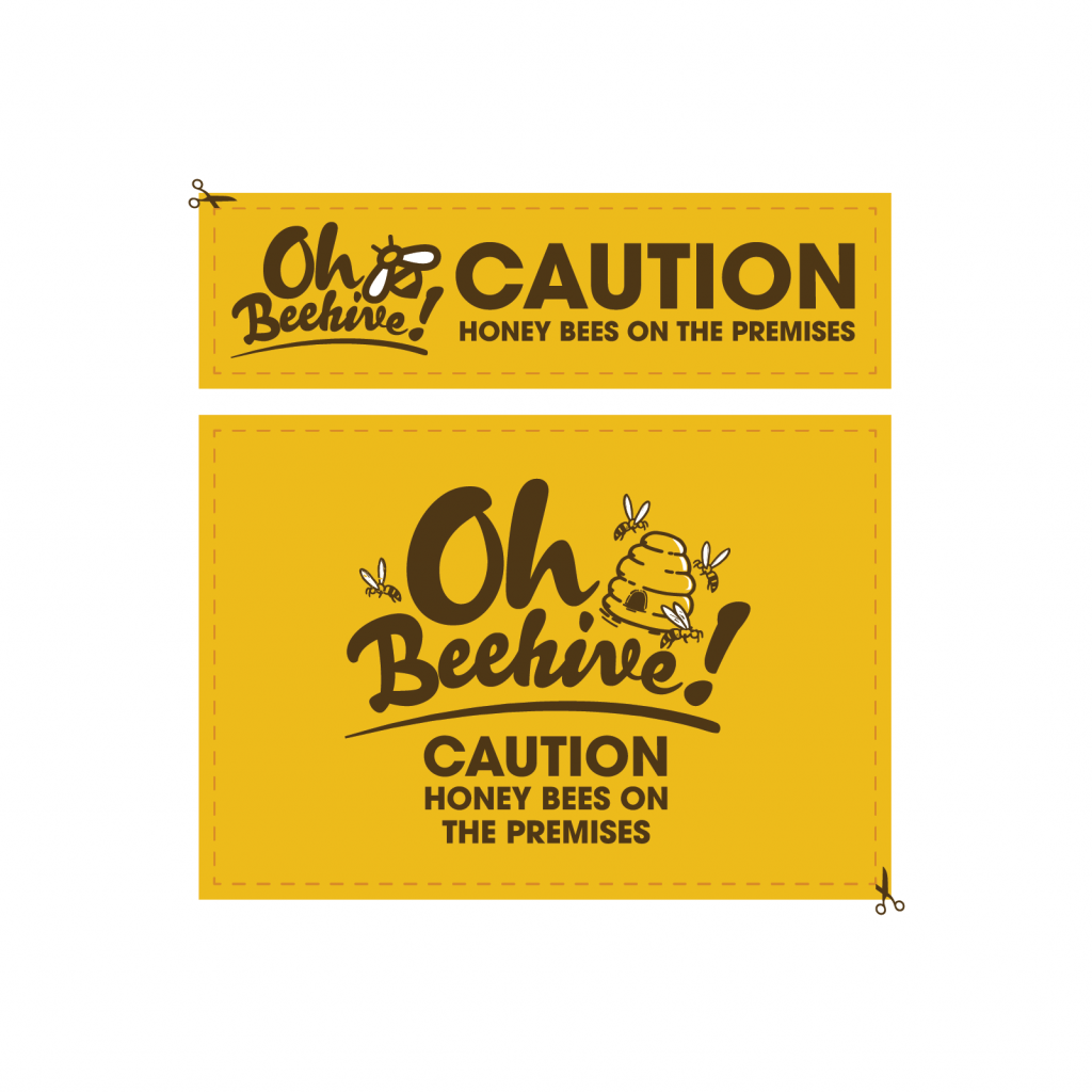 Bee Keeper Graphic Sticker Decal – 8 Inch Yellow, J337, Beekeeping Gift Idea